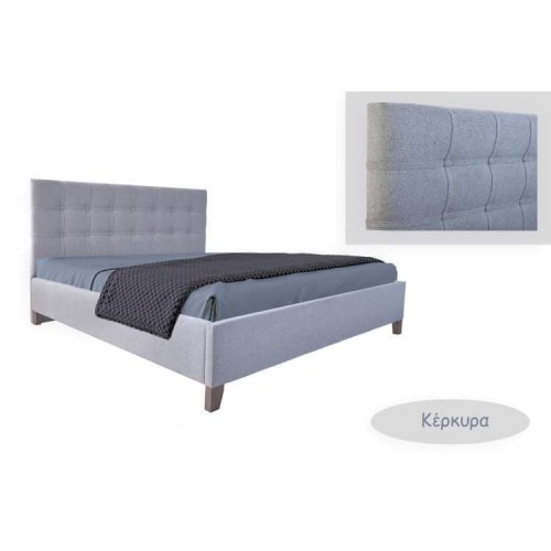 Yφασμάτινο Kρεβάτι ΚERKYRA +  Στρώμα Δώρο Yφασμάτινο Kρεβάτι ΚERKYRA +  Στρώμα Δώρο