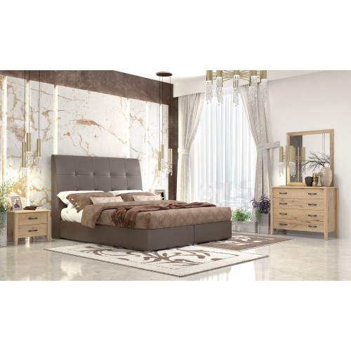 Yφασμάτινο Kρεβάτι No60 BROWN