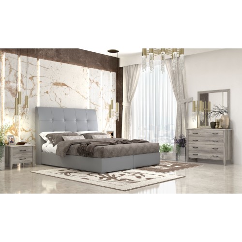 Yφασμάτινο Kρεβάτι ΝΟ60 GREY