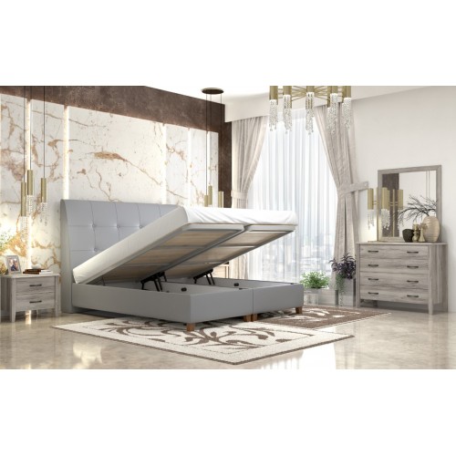 Set Kρεβατοκάμαρας UNIQUE με αποθηκευτικό χώρο