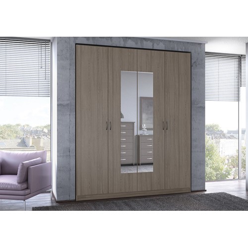 Ντουλάπα Τετράφυλλη με καθρέφτη MIRROR