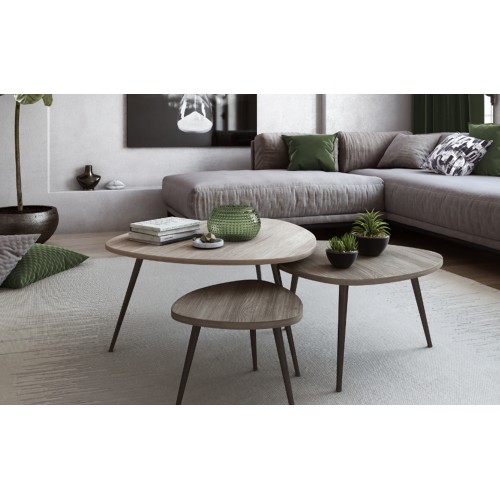 Τραπεζάκια Σαλονιού Set OVAL